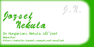 jozsef nekula business card